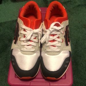 Asics Gel-Lyte III White/Black/Orange Size 5.5